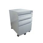 Archivero 3 Gavetas Carta Acero Gris