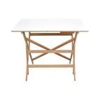 Escritorio Officemax de Trabajo Lirio Melamina-Cristal Templado Maple