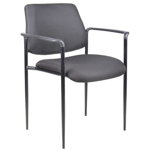 Silla Officemax Apilable Lanis Tela Negro