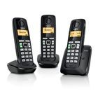 Telefono Gigaset Inalambrico A220 Trio Negro