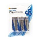 BATERIA ALCALINA AA DE 1,5V CON 4 PIEZAS OMX