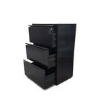 Archivero Lateral 3 Gavetas Negro