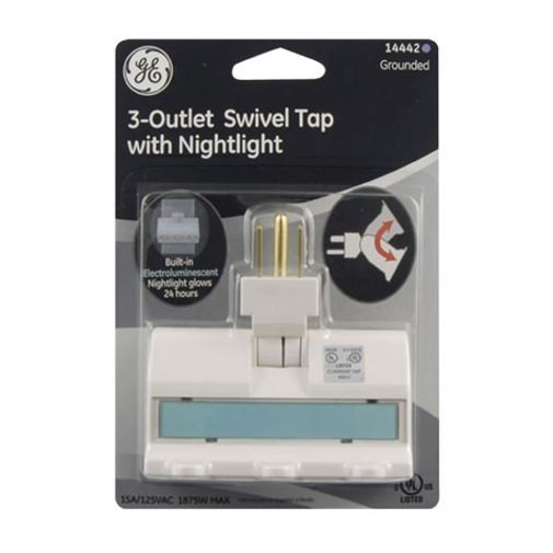 Adaptador GE 1 a 3 con Luz