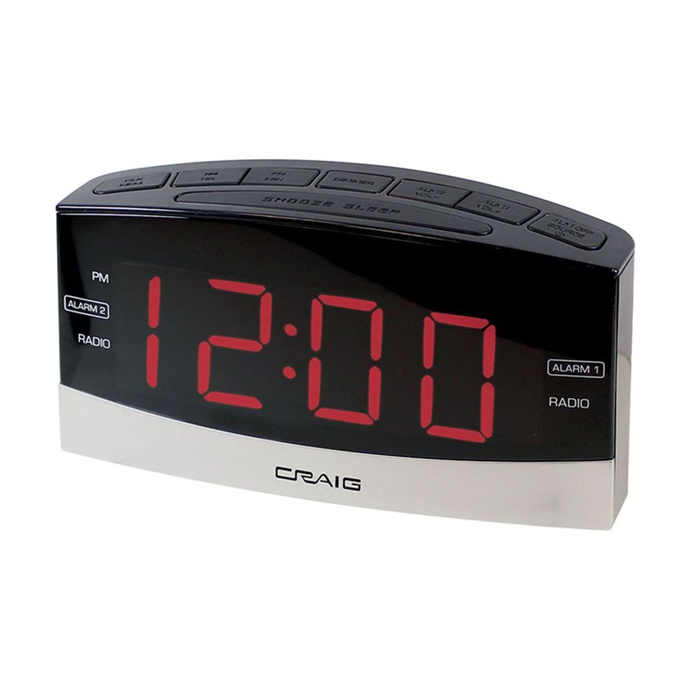 Radio Reloj Craig Bluetooth con Doble Alarma 1.8