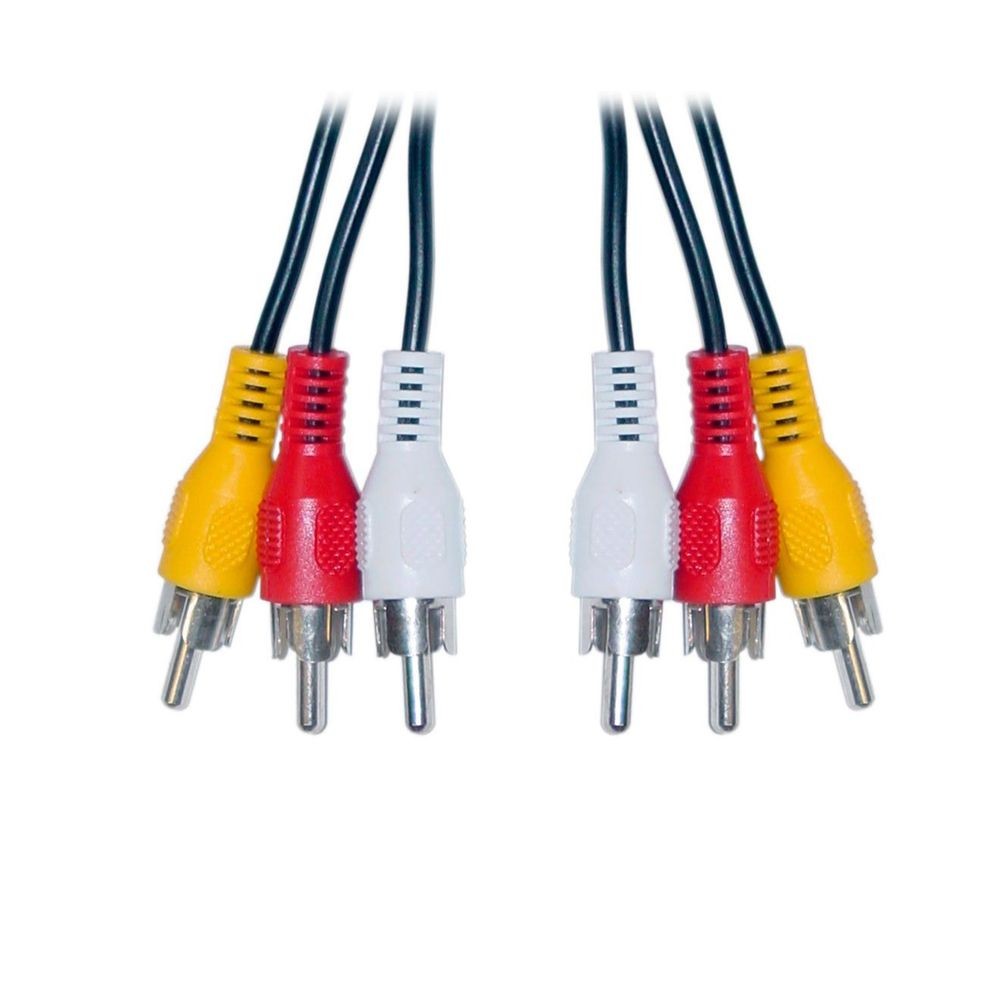 Cable RCA Audio/Video con punta de oro 6ft/1.82mt