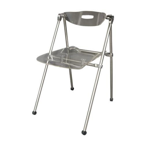 Silla Officemax Plegable Cantu Transparente Acrilico