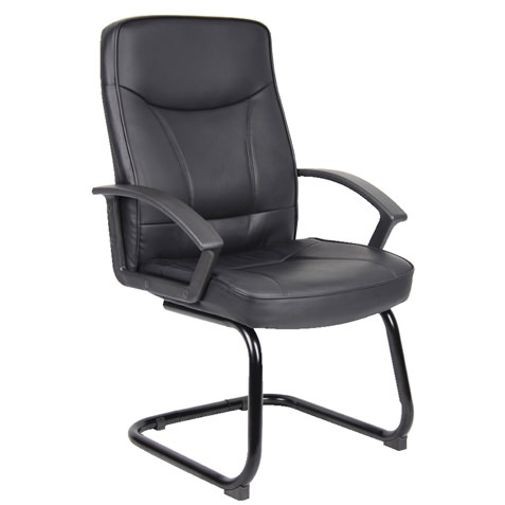 Silla Offiecemax de Visita Miles Polipiel Negro