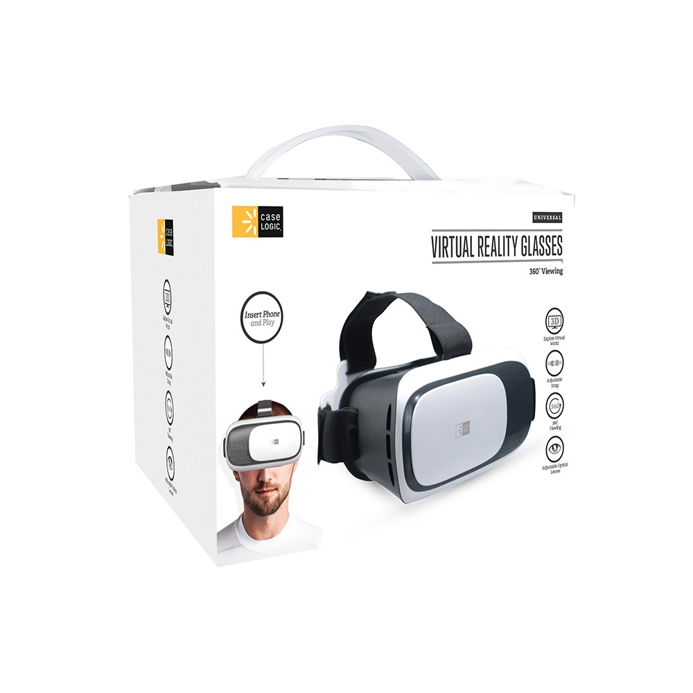 Lentes Realidad Virtual Case Logic 3D Universal Blanco