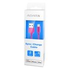Cable Adata Lightning MFI Rosa 3ft