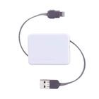 Cable Scosche Retractil Lightning Blanco