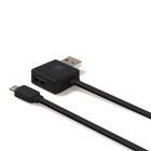 Cable Micro USB Case Logic 2 en 1 Negro