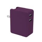 Adaptador Pared Doble Case Logic 2USb 2.1AMP UL Morado