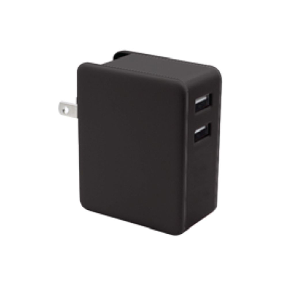 Adaptador Pared Doble Case Logic 2USB 2.1AMP UL Negro