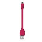 Cable Micro USB Corto Case Logic Rosado