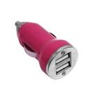 Cargador Auto USB Dual 3.1amp Rosa