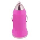 Cargador Auto Mini USB 1AMP Rosa