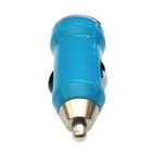 Cargador Auto Mini USB 1AMP Azul