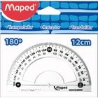 TRANSPORTADOR TECHNIC, 180, TRANSPARENTE, PZA