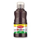 PINTURA PARA DEDOS LAVABLE, 237 ML, COLOR CAFÉ, PZA