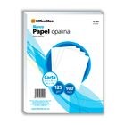 Opalina Officemax Carta Blanca 100 Hojas 125 Gr