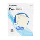Opalina Marfil Tamano Carta Paquete 30 Hojas 125Grs