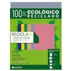 PAPEL RECICLA 100 AZUL CYAN 100 HOJAS