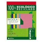 PAPEL RECICLA 100 ROJO PAQUETE CON 100 H