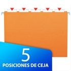 FOLDER COLGANTE PENDAFLEX CARTA NARANJA 25PZ