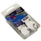 ETIQUETA BLANCA REDONDA/LLAVES CON ARILLO METAL 3.2CM5OPZ