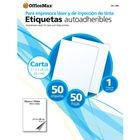 Etiqueta Blanca Ink/Laser Carta Paq 50 Pzas Officemax