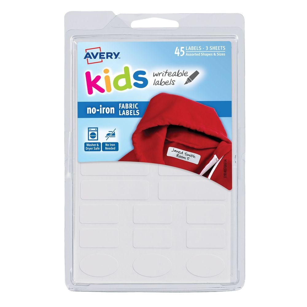 Etiqueta kids bca permanente para ropa varias formas 45p