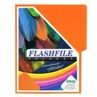 Folder flashfile neón carta mandarina c/10