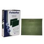 FOLDER COLGANTE OFICIO FOLDAFLEX VERDE CON JINETES 25PZ