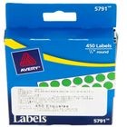 ETIQUETA CIRCULAR VERDE 450PZ CON APLICADOR