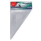 JUEGO DE ESCUADRAS SEMI-PROF CRISTAL, SIN GRAD, 28 CM, PZA