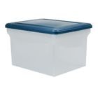 CAJA PLASTICO ARCHIVO TRANSP 35X46X27 CM 30LT