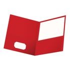 FOLDER PORTAFOLIO ROJO DOBLE SOLAPA CARTA OXFORD 5PZ