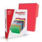 FOLDER ROJO CARTA PENDAFLEX 50PZ DOBLE TONALIDAD