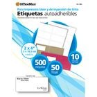 ETIQUETA BLANCA 4 X 2 OMX PAQ CON 50 HOJAS500 PIEZAS