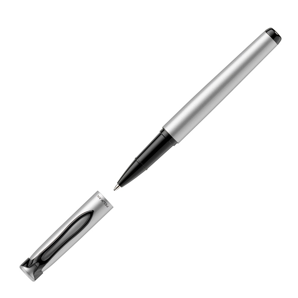 Boligrafo Roller Stola III Plata Mediano Tinta Negra Pelikan