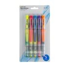 Marcatextos Doble Punta Neon 5 pzas