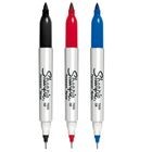 MARCADOR SHARPIEFINO DOBLE PUNTA 3PZAS NEGRO, AZUL Y ROJO