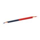 LAPIZ DE MADERA BICOLOR ROJO Y AZUL CAJA CON 12 PZAS OMX
