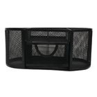 Organizador de Escritorio con Portatarjetas Mesh Negro