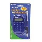 Calculadora Bazic de Bolsillo de Colores Y Pluma