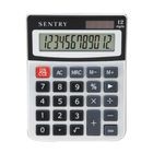 Calculadora Sentry Escritorio 12D Plata