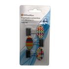 Sujetadocumentos 19mm con Decoracion 3 pzas