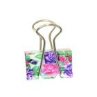 SUJETADOCUMENTOS DE 25MM DISEÑO FASHION FLORALES CON 10PZAS