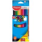 Lapices de Colores Color Peps 12 pzas,1 Lápiz de Grafito , 1 Sacapuntas