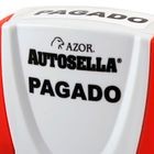 SELLO PREENTINTADO PAGADO COLOR AZUL AZOR 1 PIEZA
